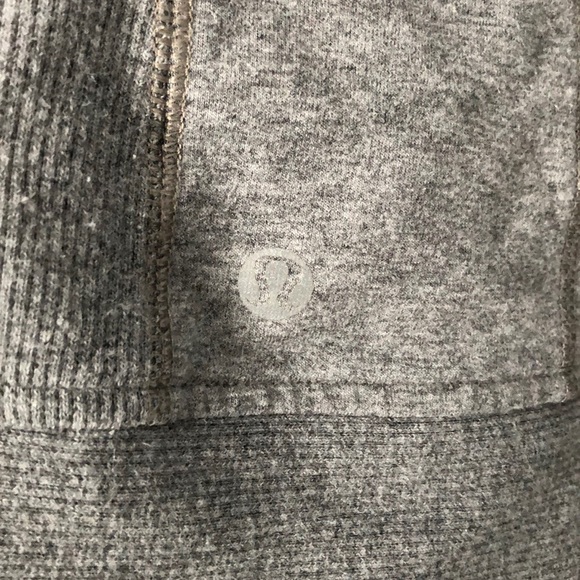 Lululemon light cotton hoodie size 10 light grey - Picture 3 of 12